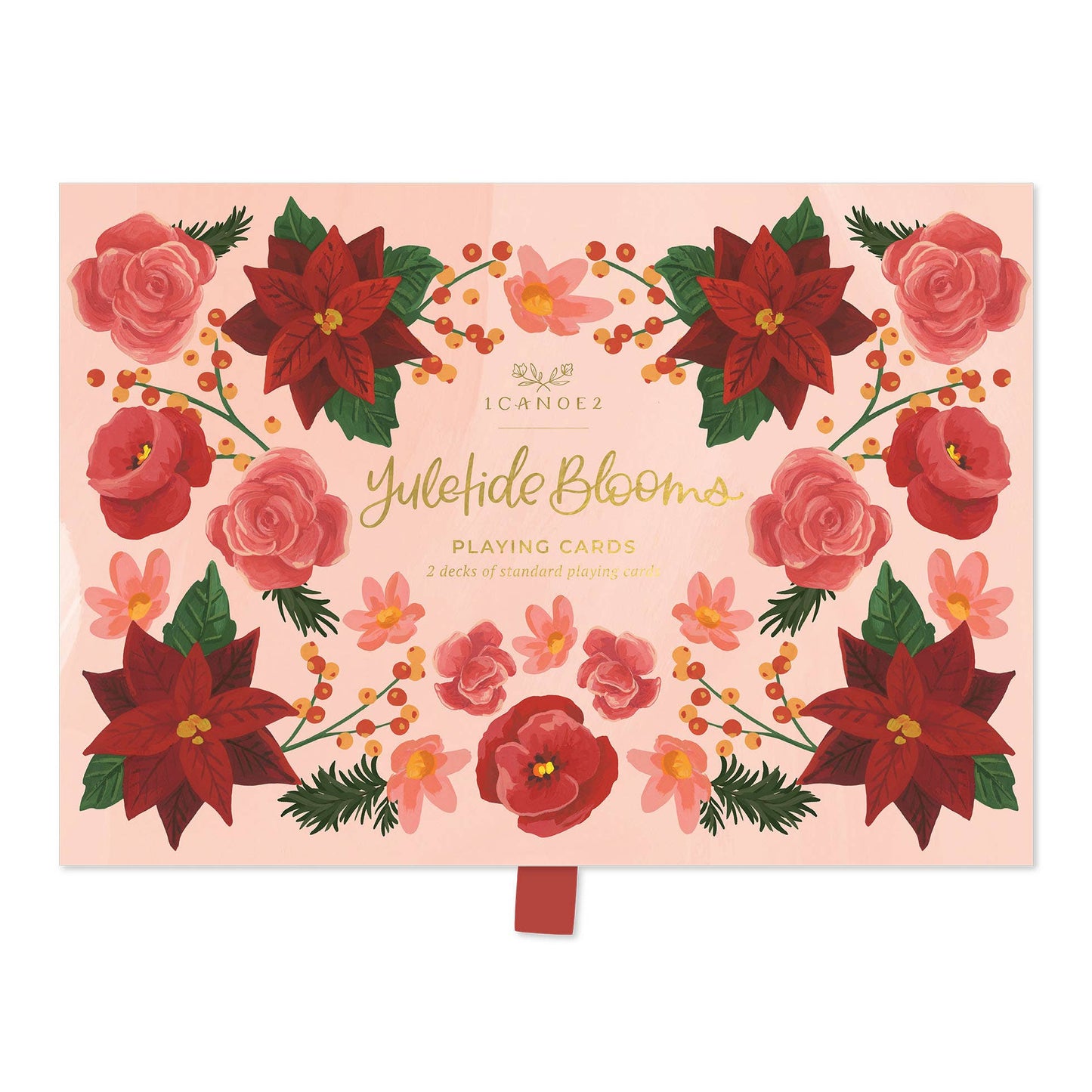 Yuletide Blooms Holiday Set of 2 Playing Cards Decks