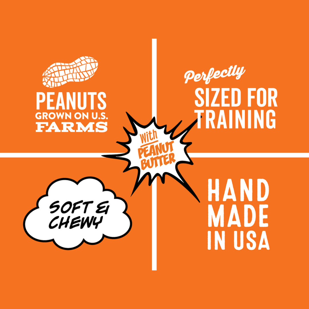 Mini Tube: Wonder Nuggets, Peanut Butter - 2.5oz - Dog Treat