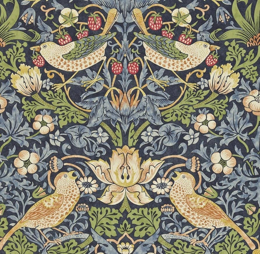 Beeswax Bag William Morris: Strawberry Thief