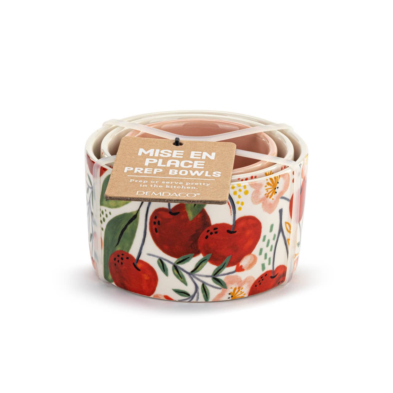 Nesting Prep Bowls Cherry - Set of 3