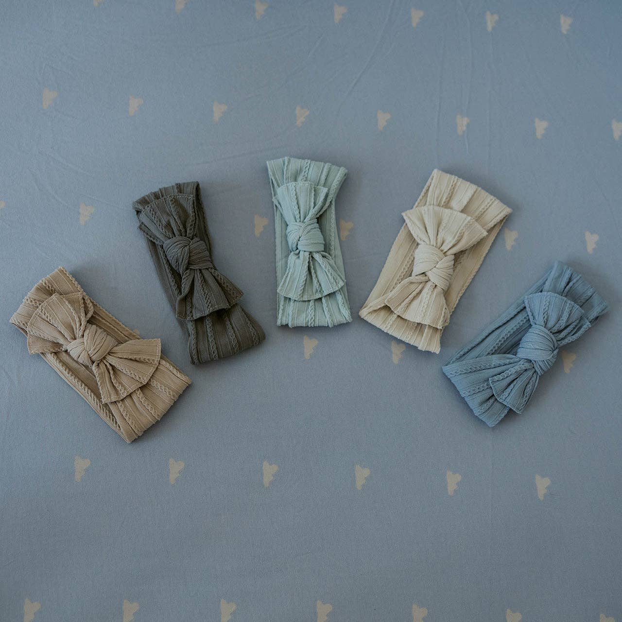 Stormy - Cable Knit Knotted Headbands