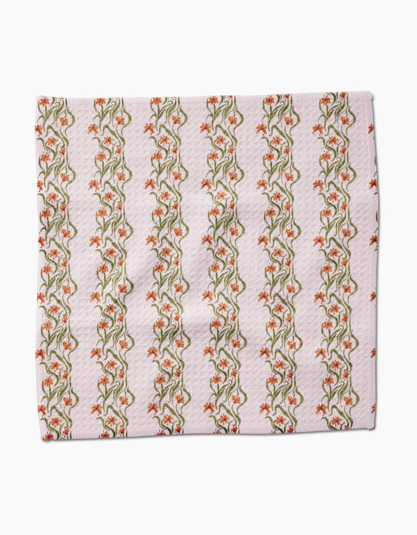 Floral Fall Stripe Dishcloth Set