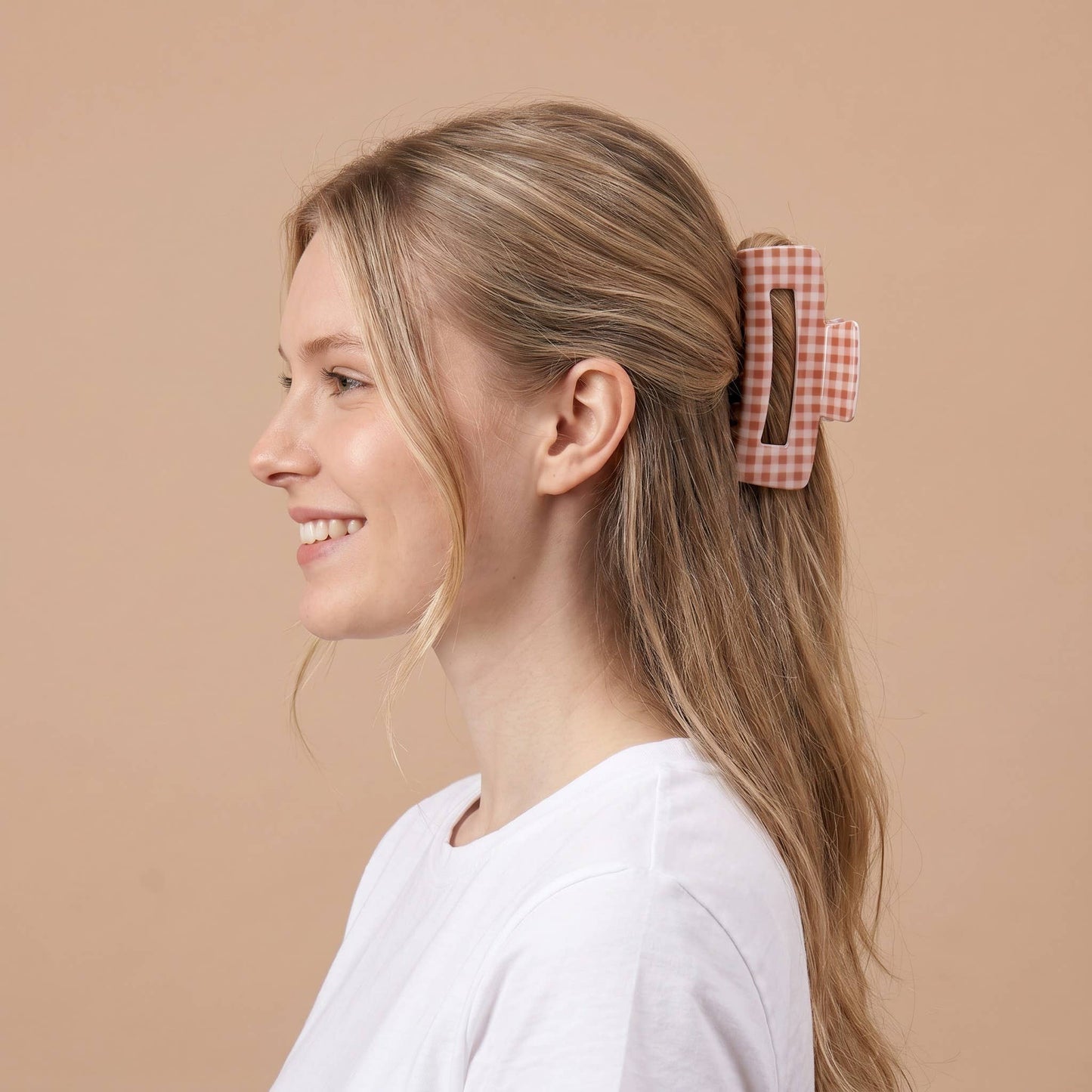 Claw Clip-Maple Gingham