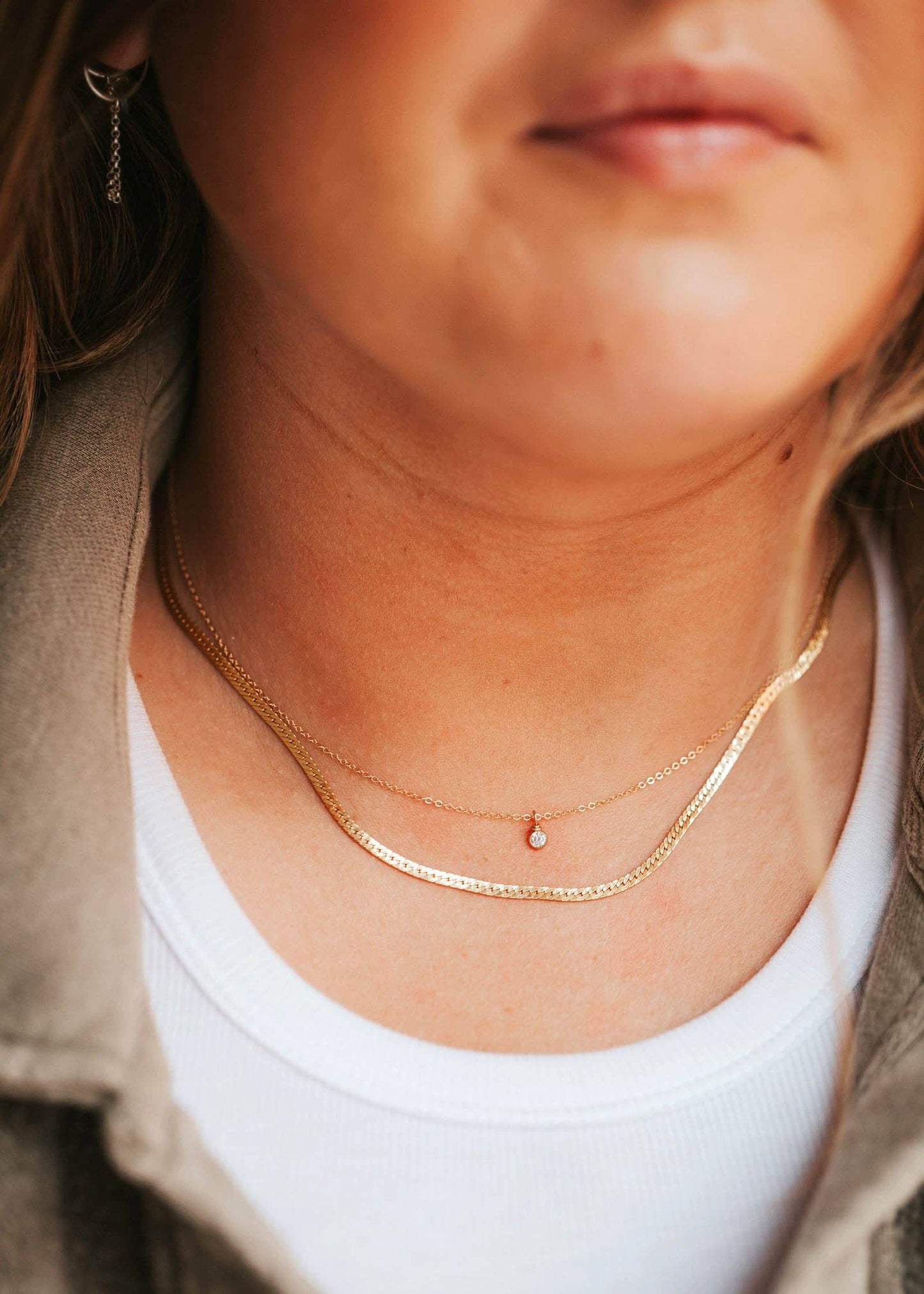 Solitaire Necklace | Sterling Silver