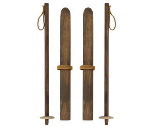 Ski and ski poles, Big sister & Big brother