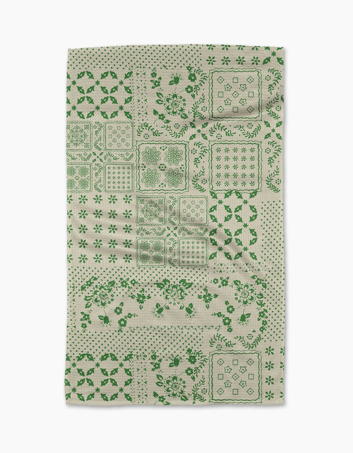 Blossoming Bandanna Green Tea Towel