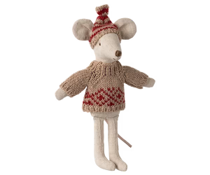 Knitted sweater and hat, Mum  mouse