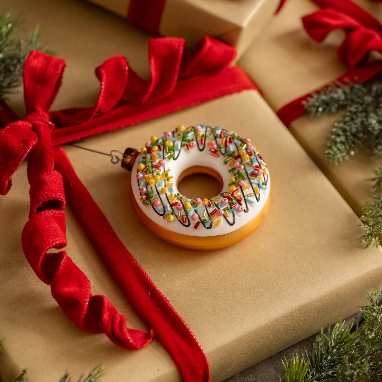Doughnut with Sprinkles Ornament