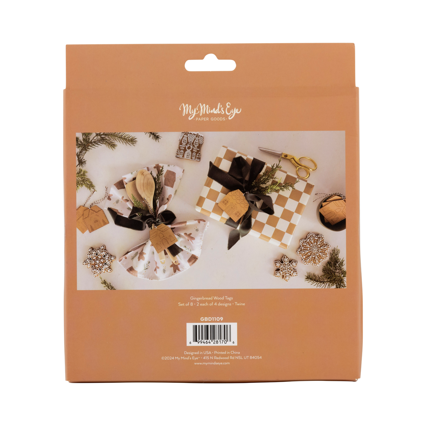 Gingerbread House Wood Tags