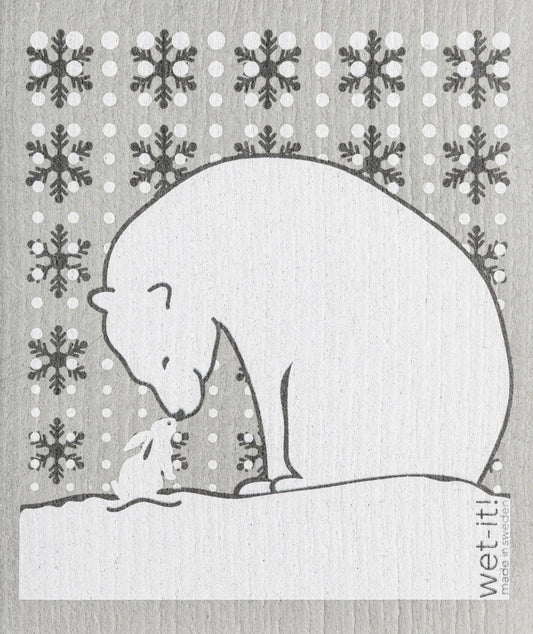 Cuddly Polar Bear Swedish Cloth