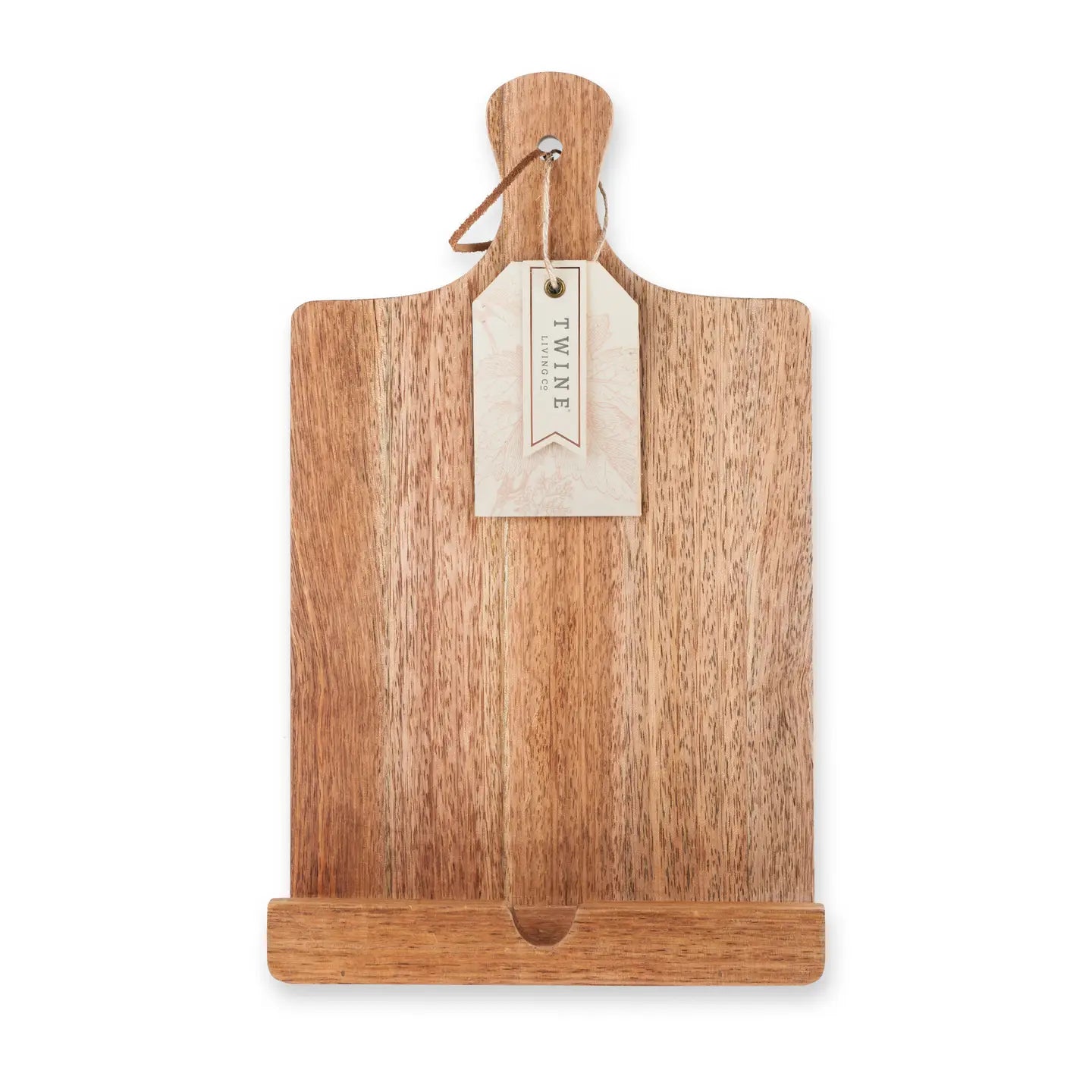 Acacia Cookbook Stand / Tablet Holder w/ Hanging Strap