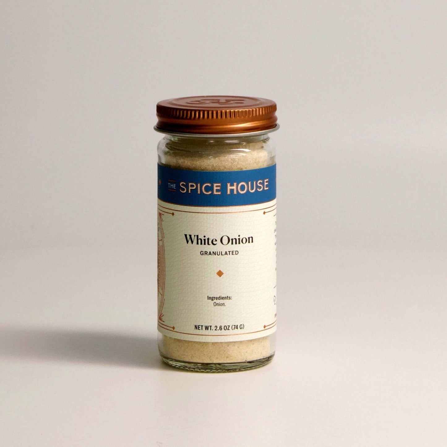 Onion, White Granulated: Jar, 1/2 Cup, 2.6 oz.