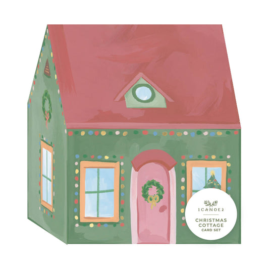 Christmas Cottage Mini Greeting Card Box Set