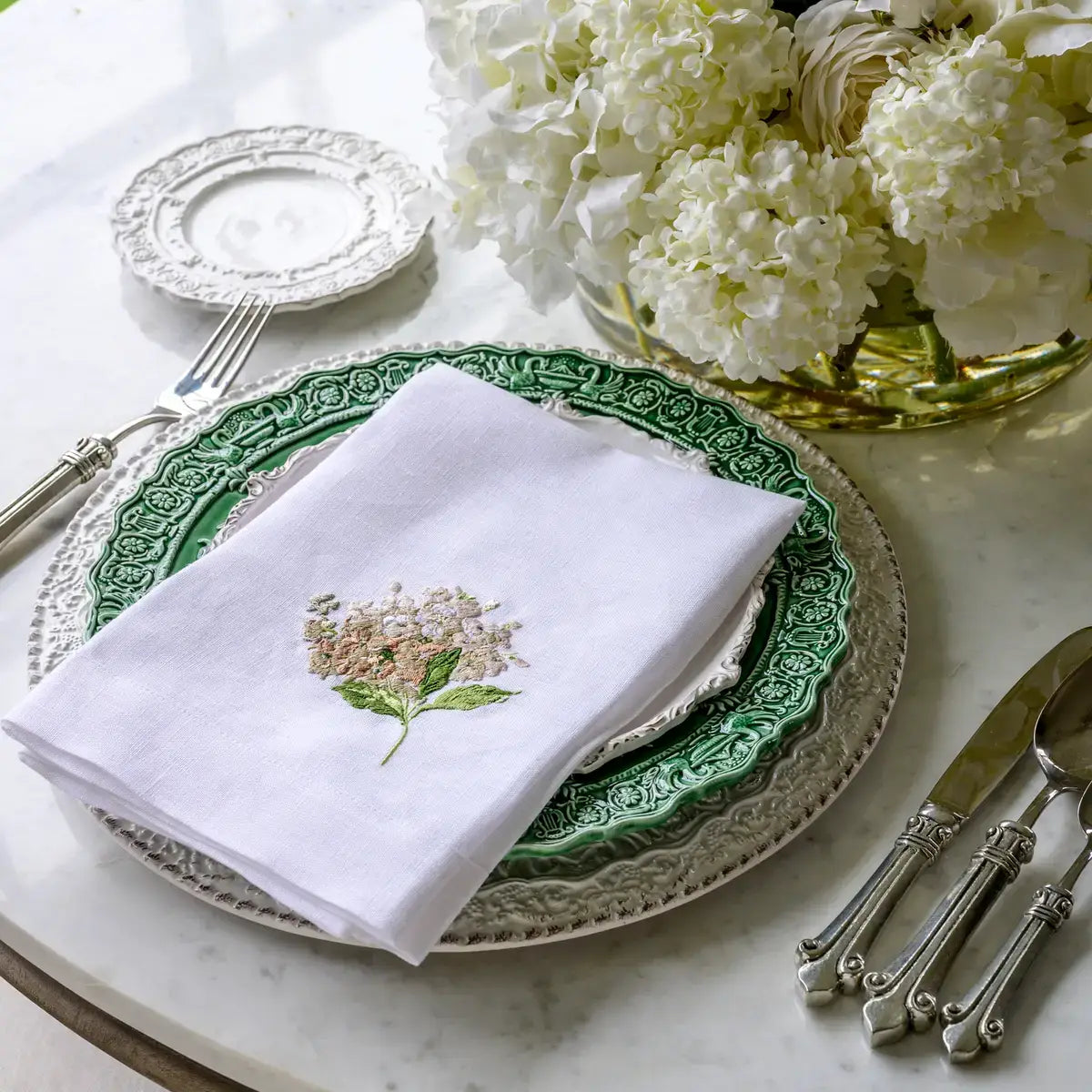 Renaissance Italian Green Dinner Plate