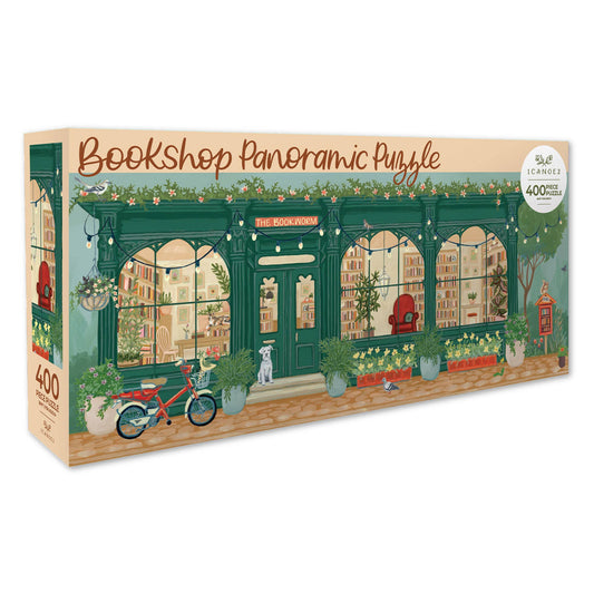 Bookworm Bookshop - 400 Piece Panoramic Jigsaw Puzzle