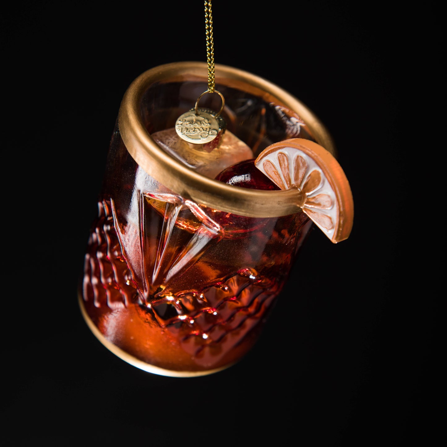 Old Fashioned Cocktail Holiday Ornament