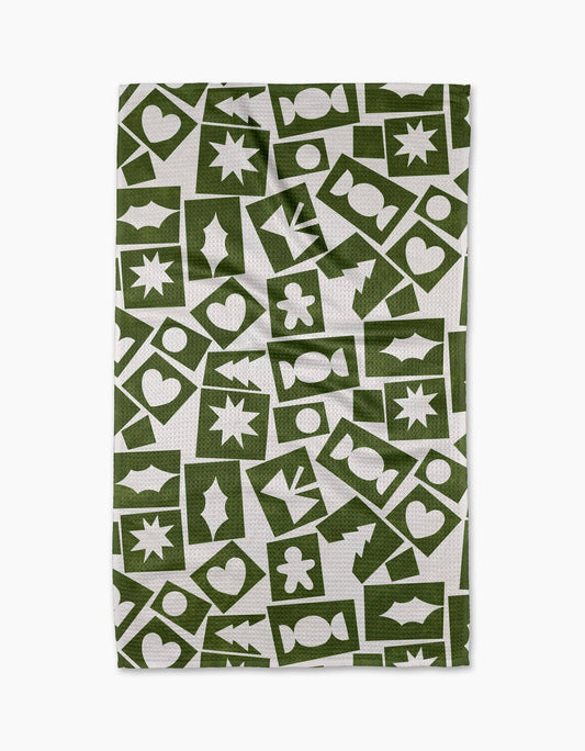 Cutout Christmas Tea Towel