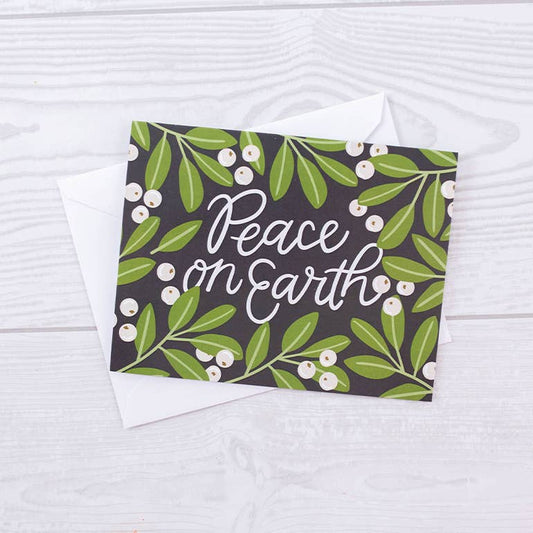 Peace on Earth Christmas Holiday Greeting Card