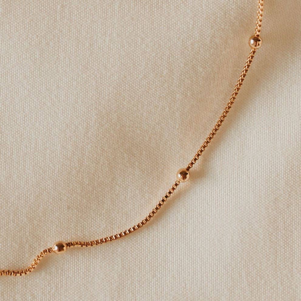 Annie Gold Filled Satellite Necklace: 20"