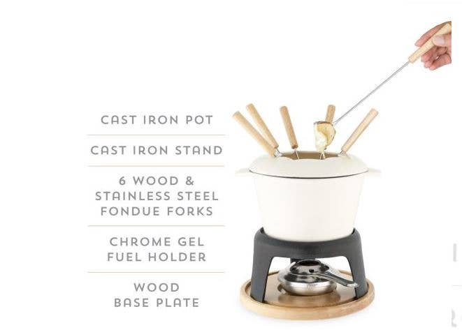 Cast Iron Fondue Set