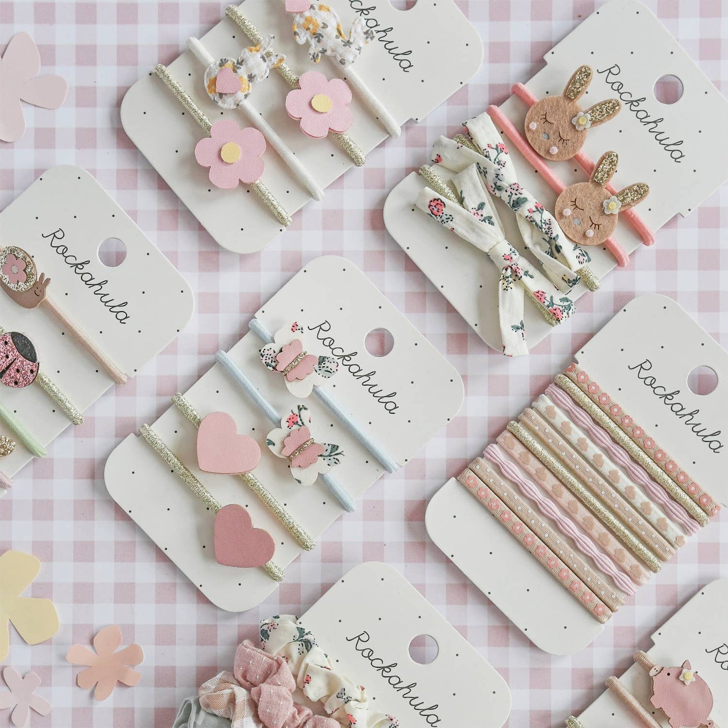 Ditsy Bunny Elastic Pony Pack