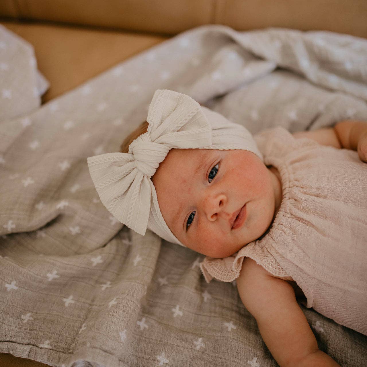 Matilda Baby Headbands- Cable Knit Knotted Headbands