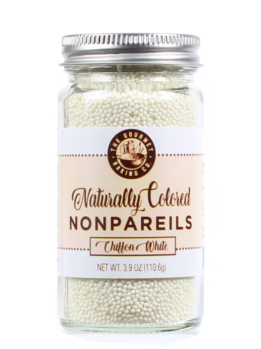 Naturally Colored White Chiffon Nonpareils 3.9 Oz.