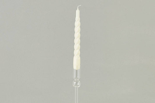 Cream Twisted Taper Candles