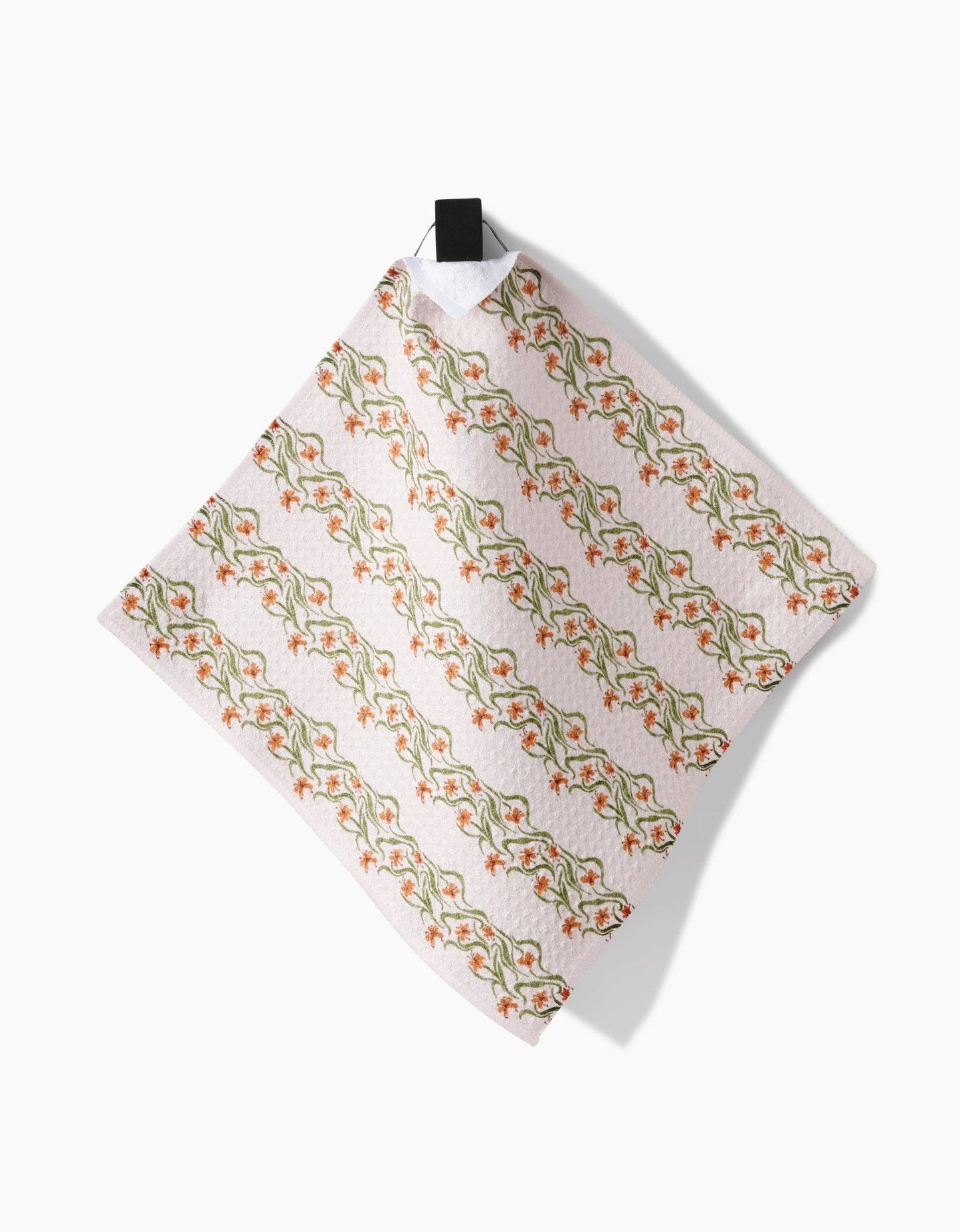 Floral Fall Stripe Dishcloth Set