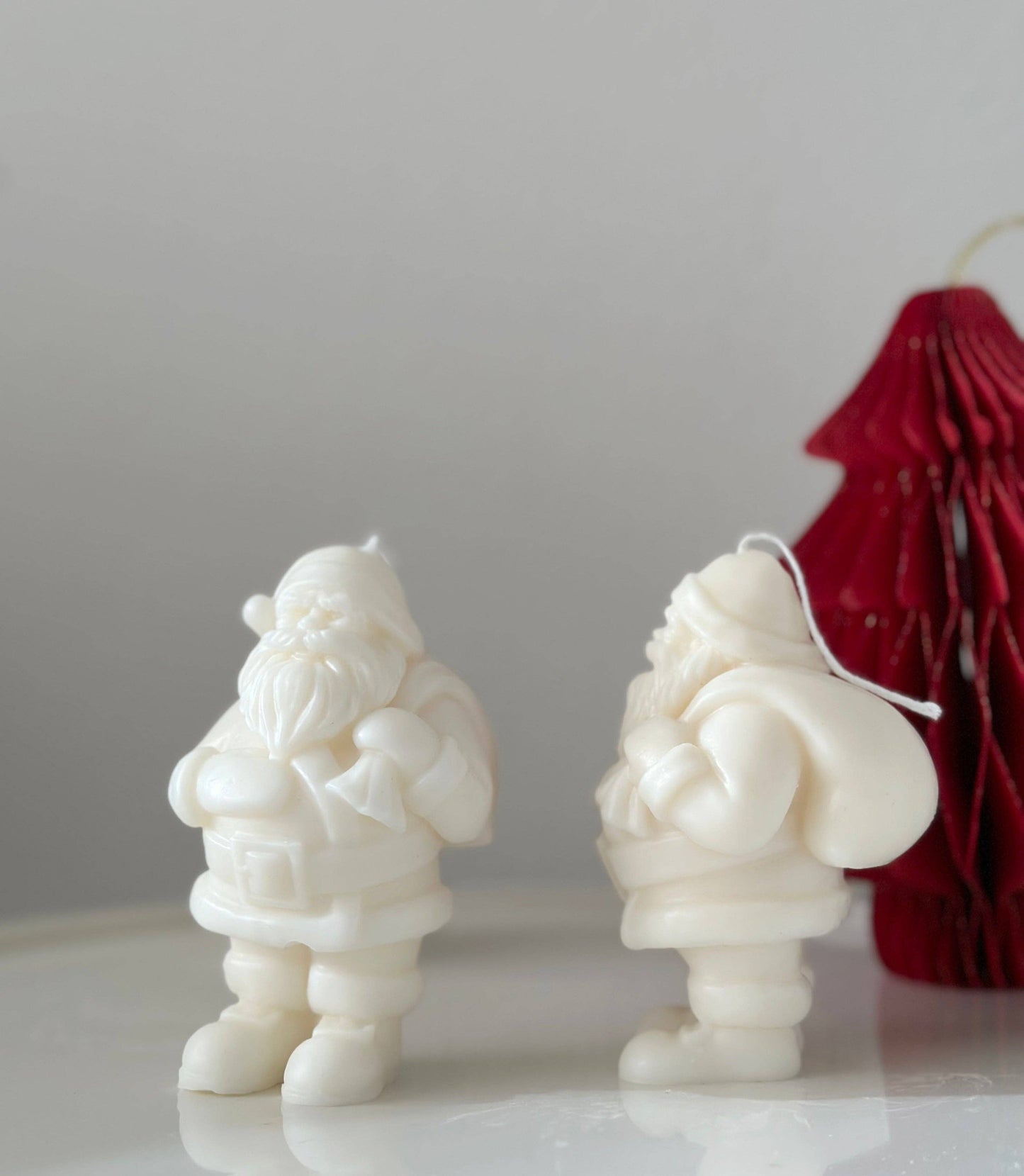 Santa Claus Candle: Ivory/Undyed / Unscented