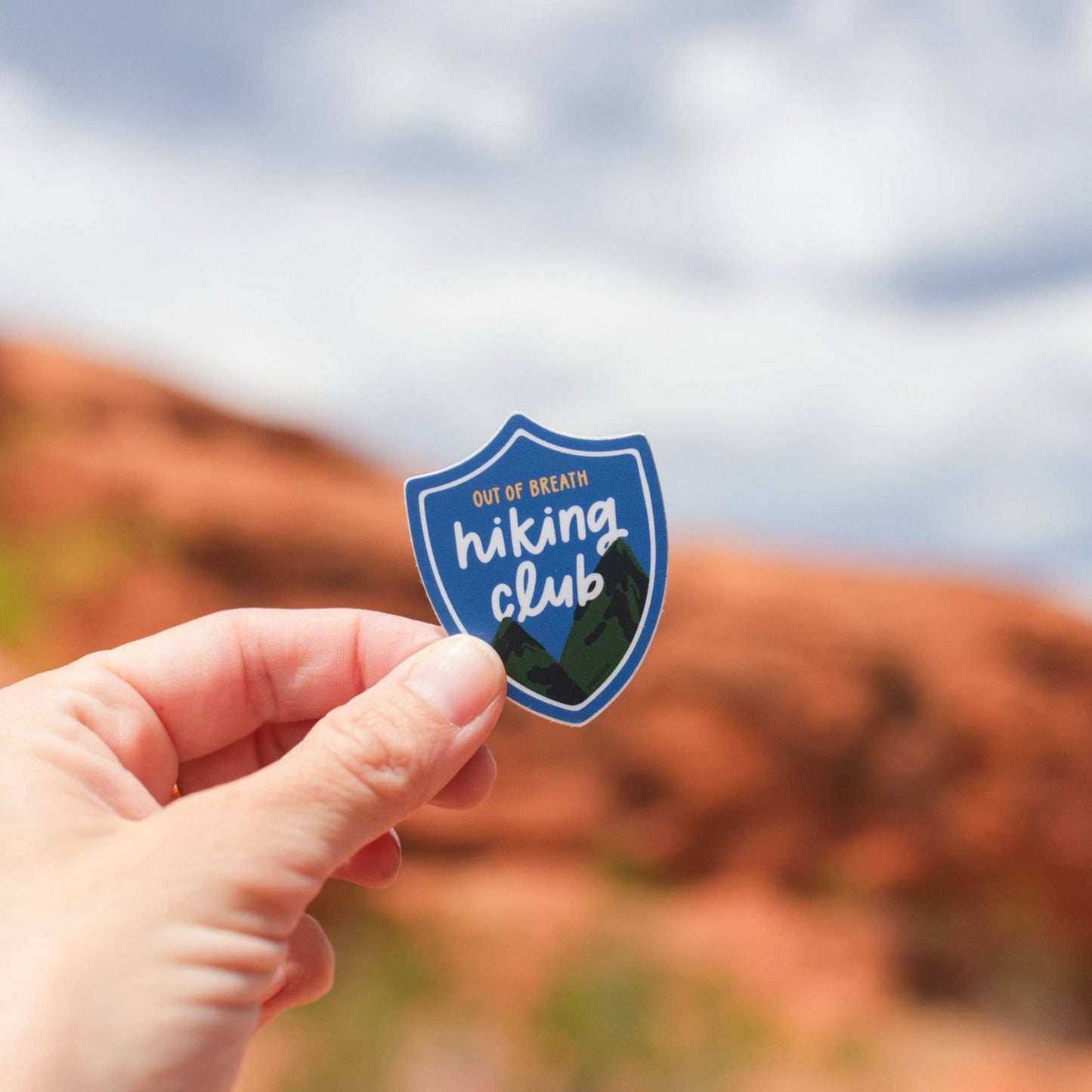 Out of Breath Hiking Club Decal Sticker