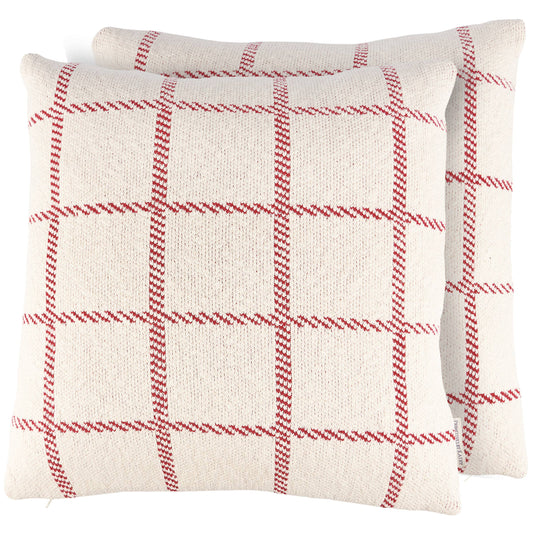 Open Gingham Pillow