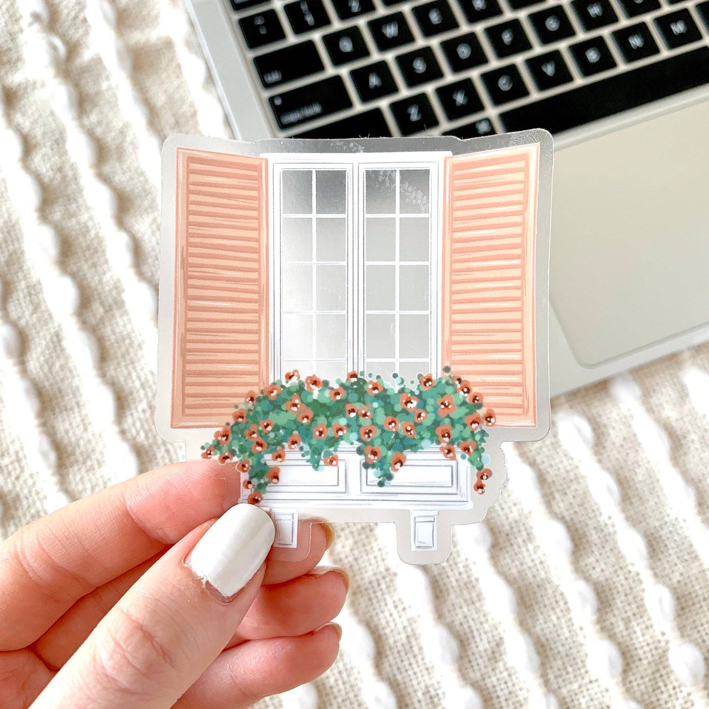 Clear Window Sticker 3x2.75in