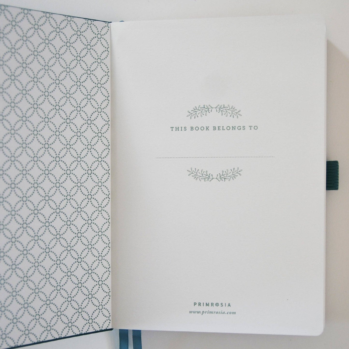 'Deer' Woodlands Teal – Watercolor Dot Grid Journal A5