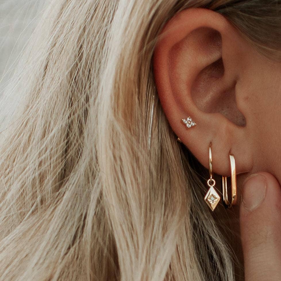 Avery Gold Hoops: Gold