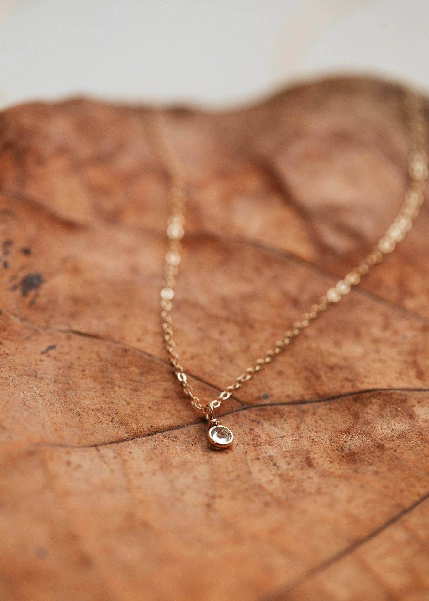 Solitaire Necklace | Sterling Silver