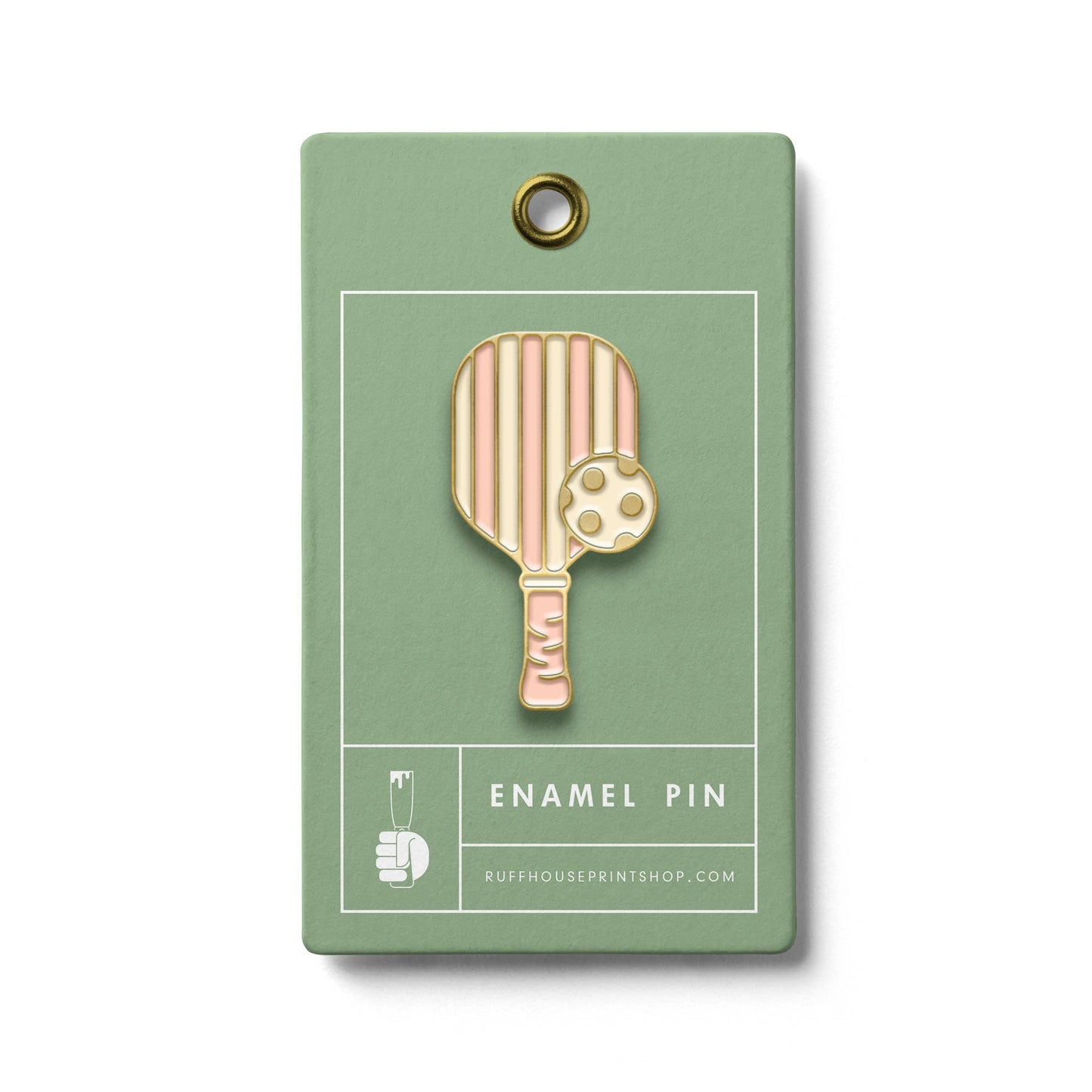 Pickleball Paddle Enamel Pin