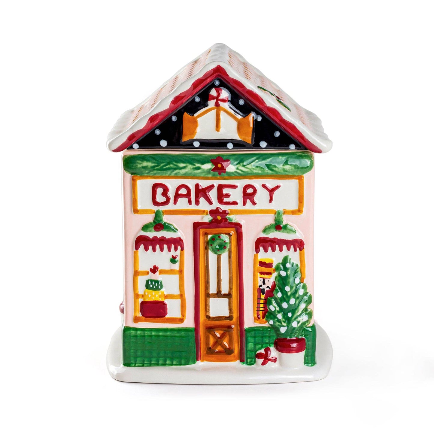 Holiday Bakery House Cookie Jar
