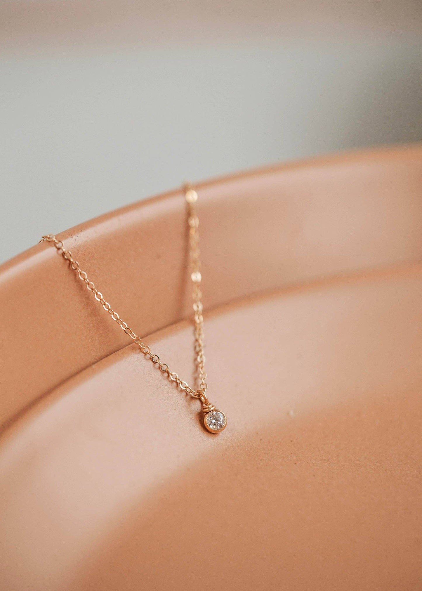 Solitaire Necklace | Sterling Silver