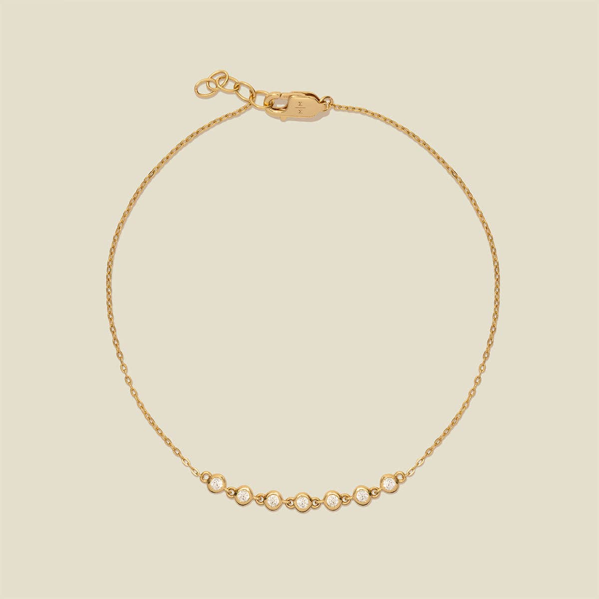 Cz Poppy Bracelet: Gold Vermeil