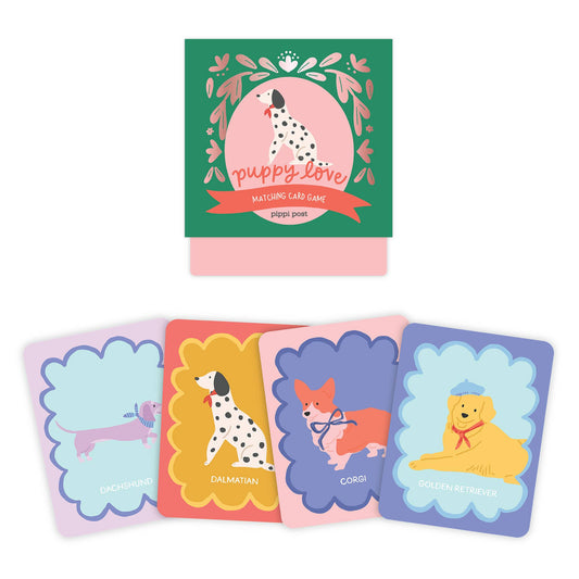 Dapper Dogs Puppy Love Matching Memory Card Game
