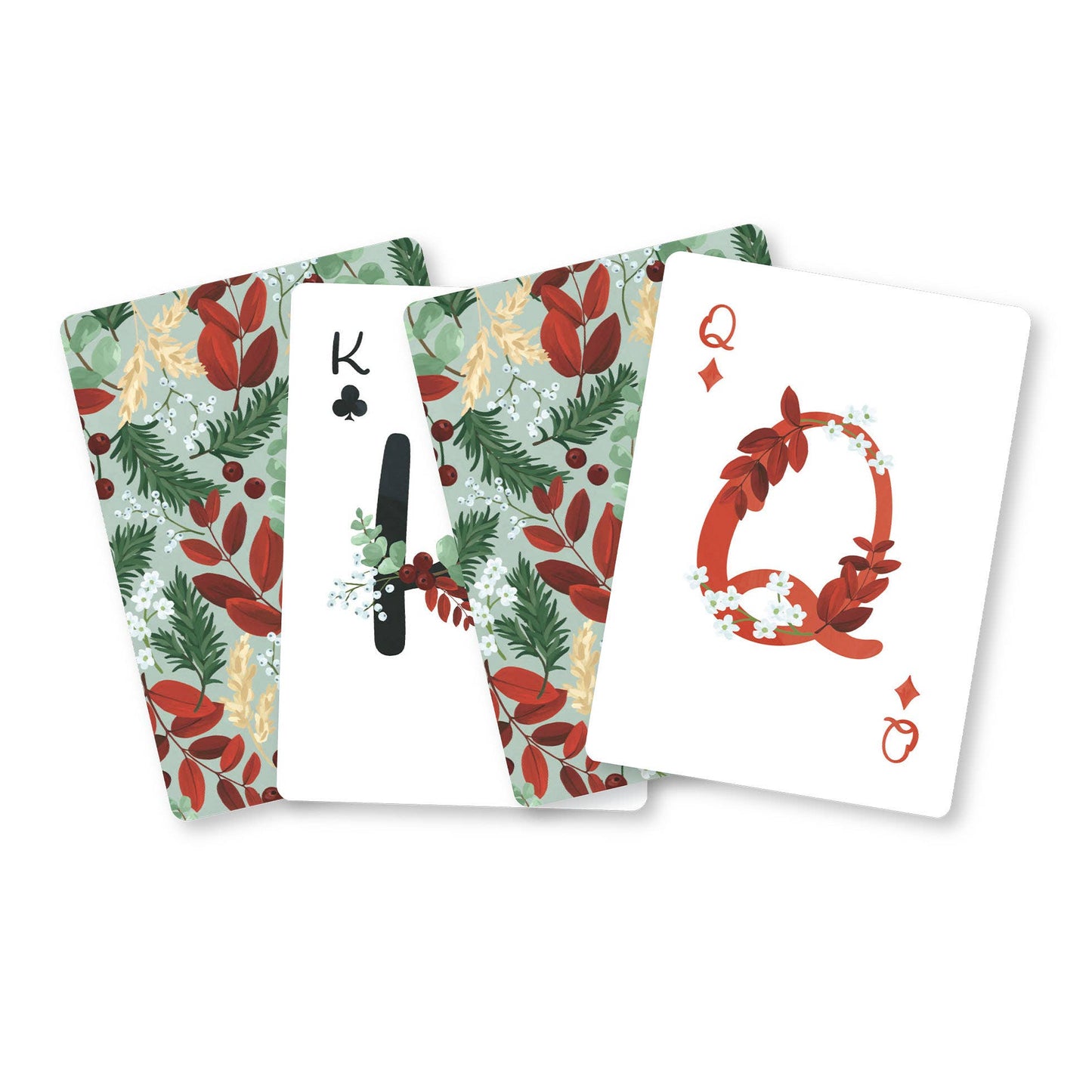 Yuletide Blooms Holiday Set of 2 Playing Cards Decks