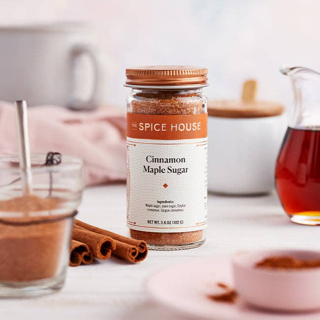 Cinnamon Maple Sugar: Jar, 1/2 Cup, 3.6 oz.