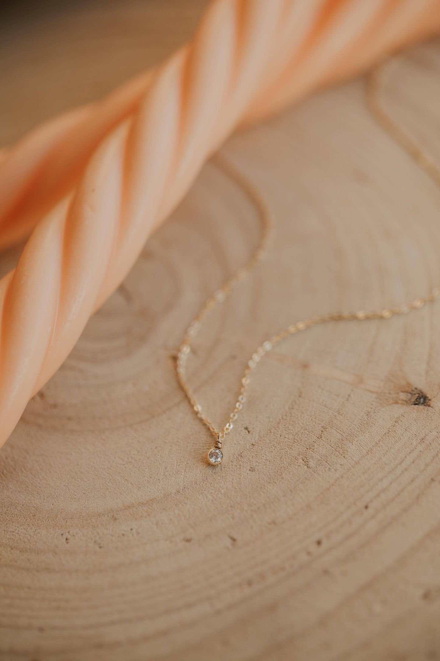 Solitaire Necklace | Sterling Silver
