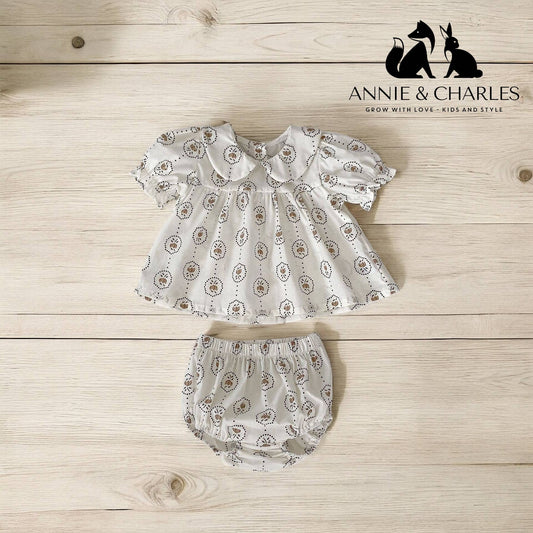 Summery dress with panties set: White
