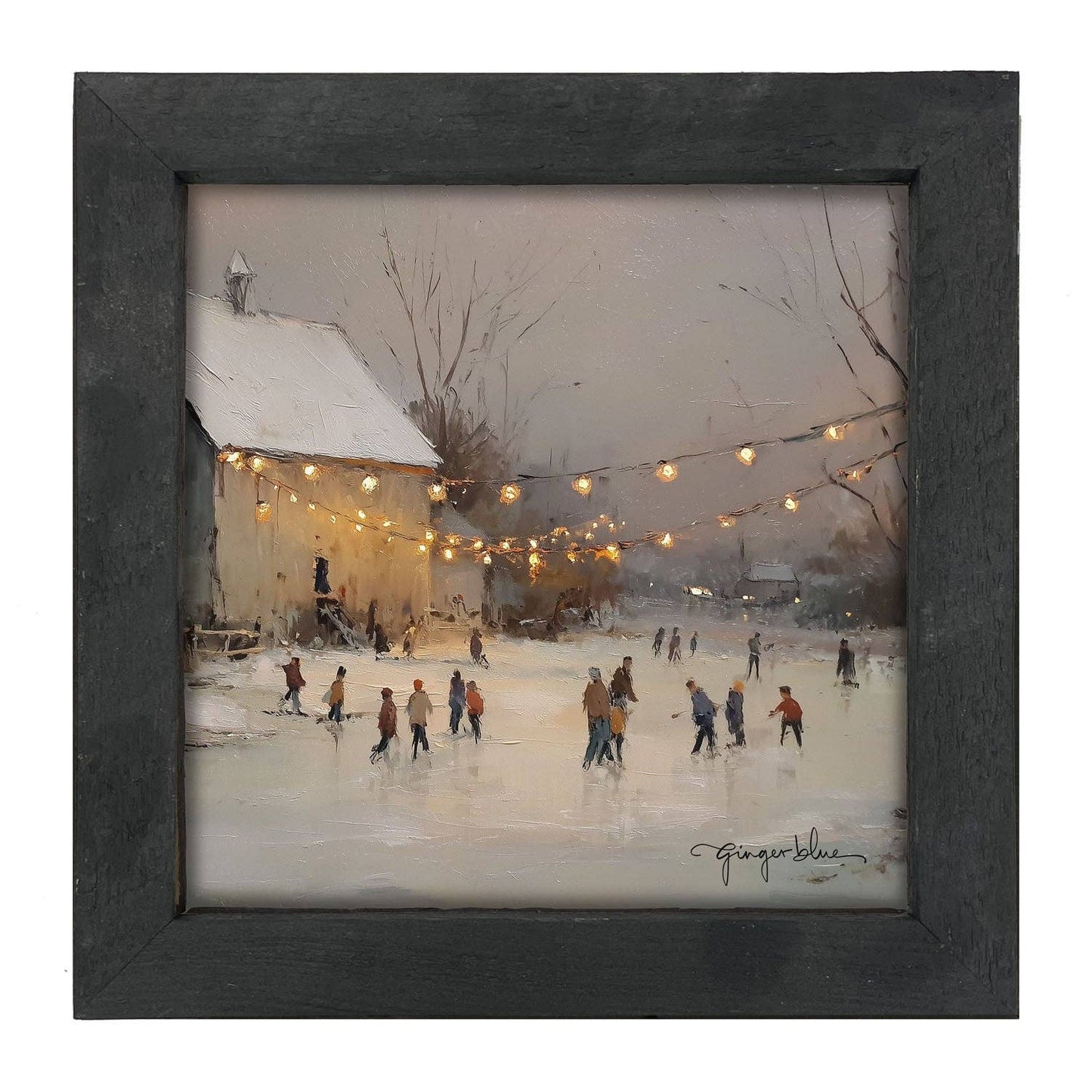 Ice Skating at the Farm: Black / Small