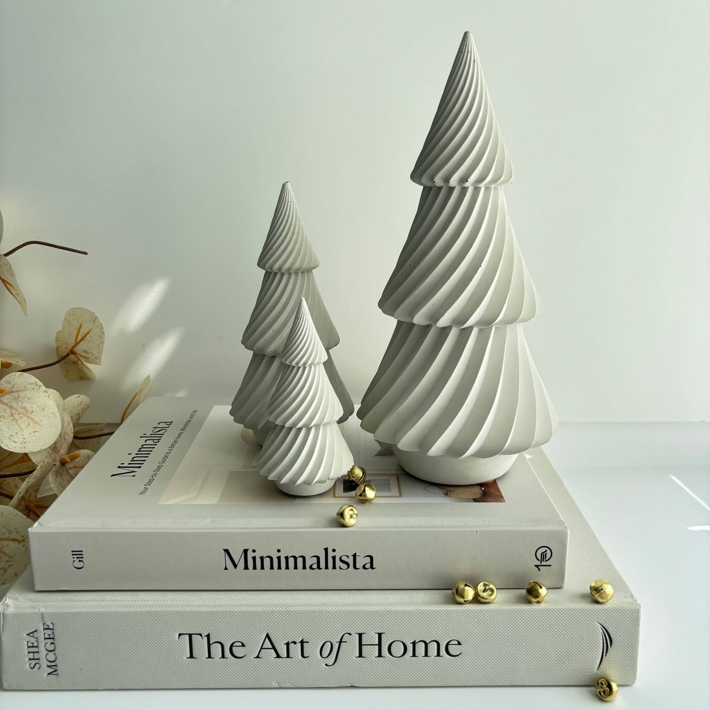 Twist Pines  - Concrete Holiday Trees: Off White