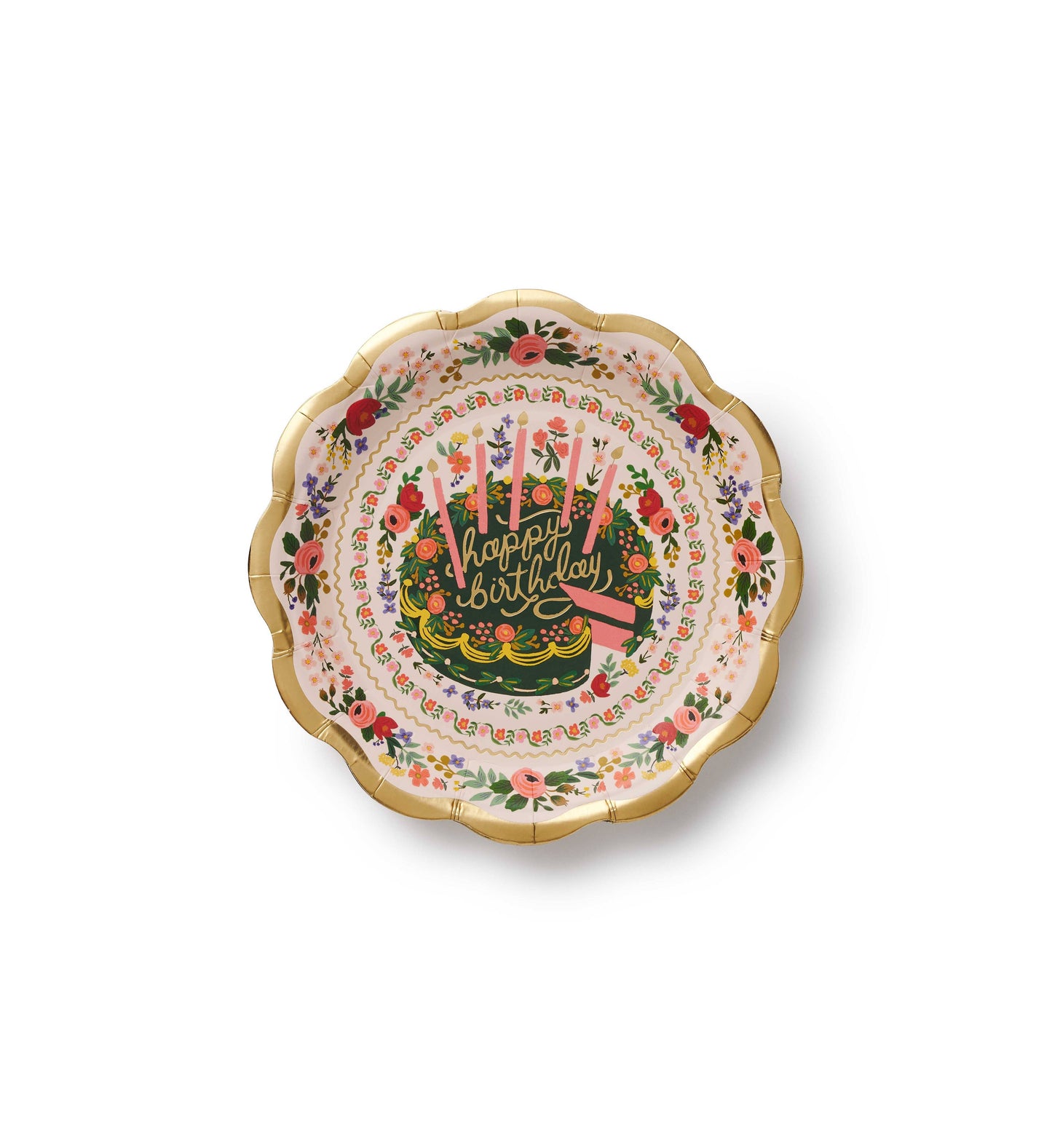 Floral Cake Small Plates