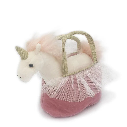 Pretty Unicorn Plush Toy In  Purse Ophelia