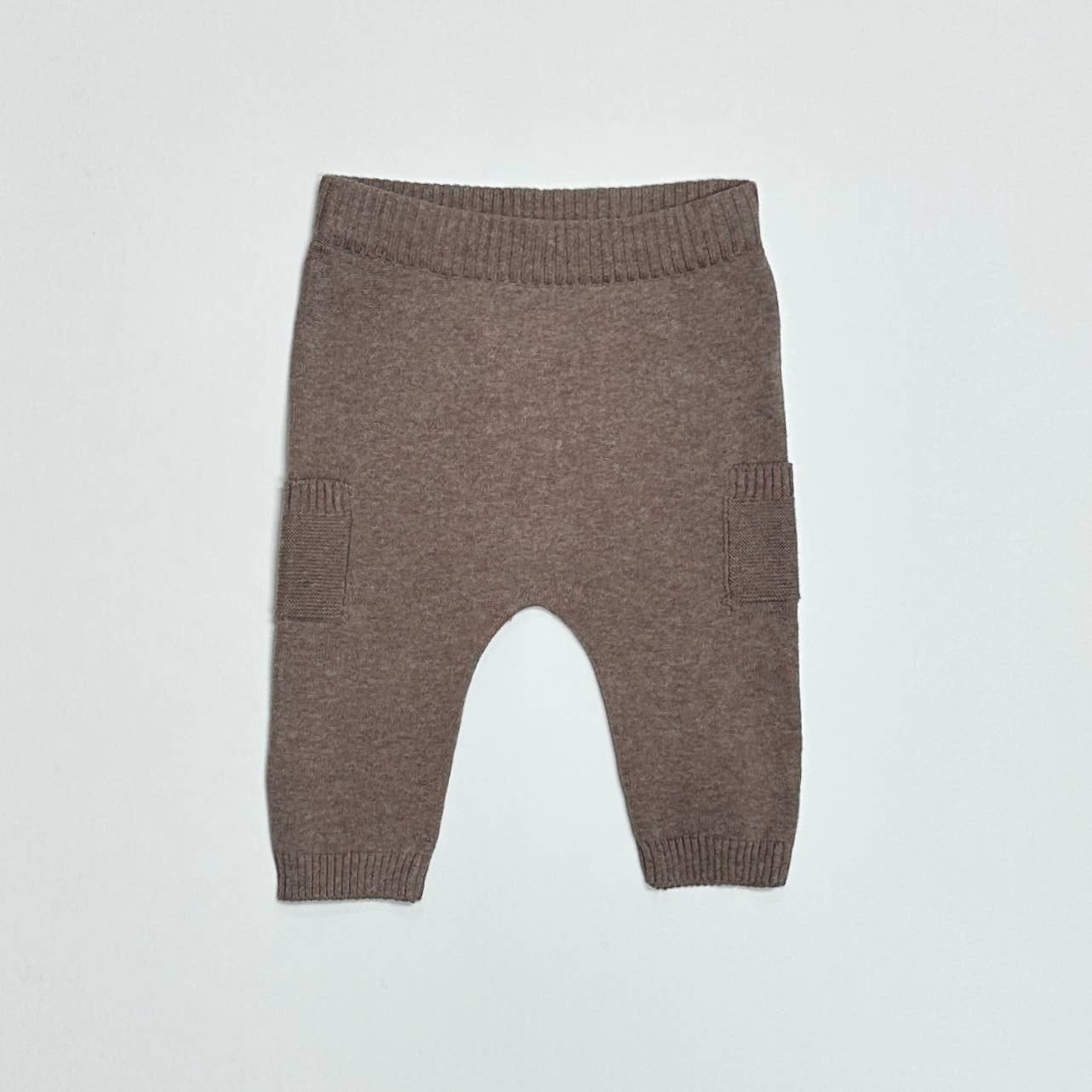 Bear Embroidered Knit Baby Pullover Sweater